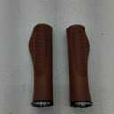 Ergonomic Bike Grips - Handlebar Grips for Mountain Bikes, Non-Slip Lock-On Grips (Brown)