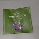 EXPAWLORER Anti Slip Dog Socks to Prevent Licking Paws, Dog Shoes for Hot Pavement, Dog Booties for Small Medium Large Senior Dogs, Traction Control Boots & Paw Protectors for Hardwood Floors (Medium (4 Count), Purple and White)