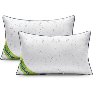MIULEE 12x20 Outdoor Pillows, Pack of 2 Water Resistant Waterproof Pillow Inserts Decorative Stuffer for Sofa Couch Patio and Garden