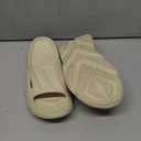 Recovery Slides for Men and Women - Orthopedic Sandals with Arch Support & Thick Cushion, Plantar Fasciitis Slippers, Lightweight Non-Slip Slides for Post-Workout Recovery (Beige)