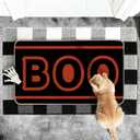 Artoid Mode Boo Halloween Doormat, Low-Profile Switch Rug Door Home Decor Mat Floor Mat for Indoor Outdoor 17x29 Inch