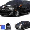 Large SUV Car Cover for Honda Odyssey 100% Waterproof All Weather, Heavy Duty Outdoor Full Exterior Covers Rain Sun Wind UV Protection. (Honda Odyssey+Towel+Storage Bag)