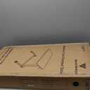 Vaunn Medical Pneumatic Adjustable Overbed Bedside Table with Wheels (Hospital and Home Use) (Black)