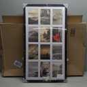 12 Opening 4x6 Black Collage Picture Frames, Multiple Frames for Displaying 6x4 Photos with White Mat, Pack of 1