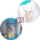 2 Pieces Hamster Ball Hamster Exercise Ball 5.7 Inch Guinea Pigs Running Balls Transparent Plastic Hamsters Wheel for Mini Dwarf Rabbits Small Pets to Reduce Boredom and Increase Activity