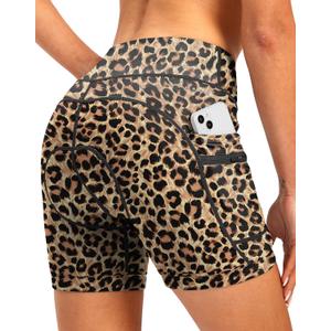 Women's 4D Padded Bike Shorts 5"/7" Riding Underwear Cycling Bicycle Road Biking Cycle Shorts for Women Zipper Pockets L