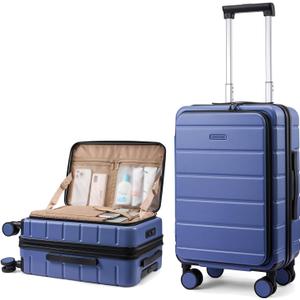 LOVEVOOK Carry On Luggage 22x14x9 Airline Approved with Spinner Wheels, 20 Inch Small Carry On Suitcase with TSA Lock, Expandable Hard Shell Suitcases for Men Women