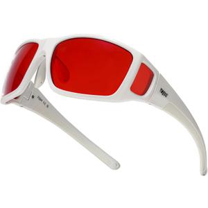 TIJN Sonia Red Sleep Glasses Orange Lens for Blue & Green Light Blocking,Dual AR Coating,Wraparound Frame for Gaming Screen