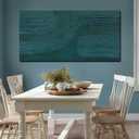 Modern Abstract Wall Art Hand Painted Green Canvas Decor Bedroom 24x48 inch