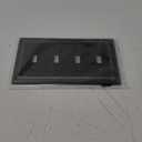 Metal Wall Plate for Electrical Outlets, Decorative Aged Bronze Switch Plates Outlet Cover, Light Switch Cover Plate, 4-Gang Wall Plates (Quad Toggle, 1 Pack)