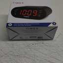 Timex T231G AM/FM Dual Alarm Clock Radio with 1.2-Inch Display and Line-in Jack (Gunmetal) (Black)
