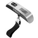 Etekcity Luggage Scale, Travel Essentials, Digital Suitcase Weight Scales for Travel Accessories, Hanging Baggage Scale with hook, 110 Pounds, Battery Included, Silver