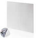 1 Pcs 430 Stainless Steel Sheet Metal 16 x 16 Inches 24GA Metal Plates Panel #4 Brushed Finish Magnetic Mount Board Wall Food Truck Restaurant Crafting Kitchen Floor Trailer Garage Gym