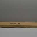 Bay Window Curtain Rods, HOTOZON 1 Inch Heavy Duty Curtain Rods for Bay Windows 36-72 Inch(Center Rod), 20-36 Inch Side Rod for Window with End Cap Finials, Antique Gold