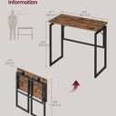 VASAGLE Folding Desk, Small Computer Desk, Foldable Table 31.5 Inch