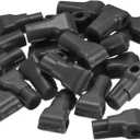 MECCANIXITY Retail Store Supermarket Mobile Phone Anti-Theft Hook Lock, 6mm Special Magnetic Display Shelf Lock,Peg Hook,Black Pack of 50