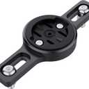 Bike Cargo Rack Mount, Compatible with Garmin Varia RTL515, RTL510, RVR315, Magene L508, for 1.97-3.34 Inch Bicycle Rear Racks, Made of Durable Steel and ABS, with Installation Tools