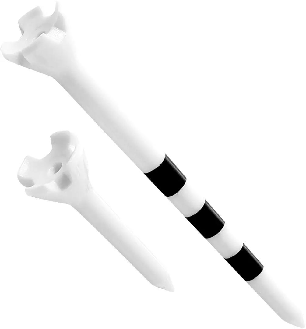 Maxfli Performance Series Low Resistance 3.25” & 1.5” White Golf Tees – 50-Pack