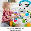 Fisher-Price Baby Push Toy Learn with Me Zebra Walker Musical Learning Activity with Lights & Fine Motor Play for Infants Ages 6+ Months