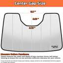 2024-2026 Crosstrek Windshield Sun Shade Compatible for 2024-2026 Subaru Crosstrek Impreza Silver Reflective Foldable Front Sun Visor Sunshade Protector with Storage Bag Keep Interior Cool