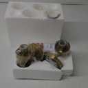 Emak 2 Pack Brushed Gold Bathroom Light Fixtures, 2 Light Bathroom Vanity Light with Milk Glass Shade, 22 Inch Modern Wall Sconce for Bath, Mirror, VL085-BGD-ML-2-PK