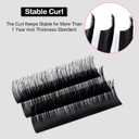 Premium Eyelash Extension Set - 5D Premade Fans Eyelashes Extensions - CC Curl Volume Lash Extensions - Black Individual Eyelashes Tray for Professional Salon, (Mix /0.07CC Curl - 5D)