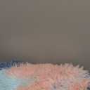 Fluffy Fur Reading Pillow for Adults & Kids Unisize, Stylish Back Pillow for Bed Sitting Up, Bed Chair Pillow with Arms, Adorable Gift for Teens, Bed Rest Sit Up Back Support Pillow (Coral & Azure)