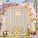 Champagne Tulle Backdrop Curtain for Parties Wedding 10ft8ft Champagne Sheer Backdrop Curtains for Baby Shower Bridal Shower Reception Birthday Party Photoshoot Decorations 2 Panels 5ft 8ft