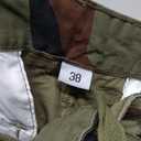 Camo Cargo Shorts for Men Cotton Casual Outdoor Work Relaxed Fit Shorts with Multi-Pockets (Green) 38