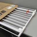 Keny 29"-42.5" Baby Gate for Stairs, Auto Close Safety Dog Gate, Pressure Mounted Easy Walk Through Pet Gate for Doorways, Durable Stair Gate, 30" Tall, White