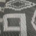 GarveeHome Outdoor Rug 5x8 Waterproof Outdoor Plastic Straw Rug for Patio Reversible Portable Plastic Straw Rug Indoor Outdoor Carpet for Porch, Deck, Backyard, Balcony, Grey/White(Geometric)