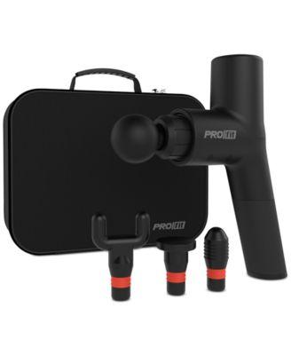 PROfit Percussion Muscle Massage Gun, Rechargeable Deep Tissue Full-Body Massager with Multiple Attachments