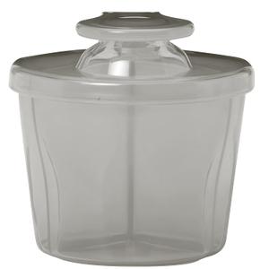 Dr. Brown's Baby Formula Dispenser with Snap-On Lid for On-the-Go Feedings,Milk Powder Dispenser for Traveling with Infant,Gray (1-Pack, Gray)