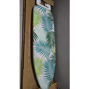 Ironing Board Cover and Pad, 18X49 Extra Wide Ironing Board Cover, Reflective Silicone Resist Scorching and Staining 4 Fasteners with Elastic Edges (Green)
