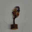 Crystal Tree of Life 7 Chakra Healing Crystal Trees for Home Decor, Office Desk Decor, Living Room Decor, Handmade Bonsai Trees for Positive Energy, Money, Good Luck Birthday Gifts for Women, Mom (1- 7 Chakra Tree Wooden Base 300 Beads)