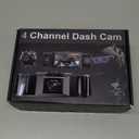 4 Channel 2.5K Dash Cam Front Rear Left Right, 170 Wide Angle Car Dash Camera with 5GHz WiFi & App Control, G-Sensor, Super Night Vision, 24H Parking Monitor, Loop Recording, 64GB SD Card Included
