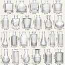 Arme Glass Bud Vase Set of 60 Pcs, Small Clear Glass Bud Vases in Bulk for Flowers, Rustic Wedding Centerpieces and Vintage Decorations, Perfect for Home, Table and Events with Elegant Design