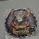 250 Anniversary Eagle Wreath 4th of July Door Sign 3D America Eagle National Flag Wreath Patriotic Independence Hanger Wooden Wall Decor 1776-2026 Hanging Signs for Home Porch Outdoor Decor