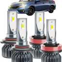 Civic Dedicated Accessory, Fit for 2016 2017 2018 2019 2020 2021 2022 Civic,6000 K Dedicated H L, Plug and Play, No Errors, Pack of 4