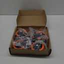 4 Inch Caster Wheels 2200Lbs, Threaded Stem Casters Set of 4 Heavy Duty, 1/2"-13 x 1 (Screw Diameter 1/2", Stem Length 1"), Safety Dual Locking Industrial Castors, Wheels for Cart, Furniture