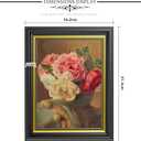 Abtgt Ornate Vintage Style 5x7 Picture Frame, Made of Tempered Real Glass for Tabletop or Wall Mount, 5x7 Photo Frame for Home Decor, Black