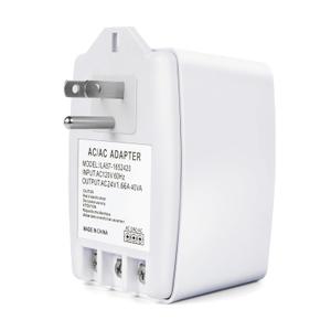 24V 40VA Transformer, Doorbell Transformer Plug in Compatible with Nest, Ecobee, Sensi, Honeywell All Versions of Ring Doorbell Thermostat (Wireless White, 40.0, Watts)