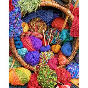 Springbok Yarn Cornucopia 500 Piece Jigsaw Puzzle for Adults - Unique Cut Pieces - Made in USA