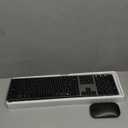 seenda Wireless Bluetooth Keyboard and Mouse Combo, SKM64-3 Rechargeable Slim Quiet Keyboard Mouse, 3 Multi-Device Connection, Compatible for Windows, Mac, MacBook, iPad, Tablet, Black Gray