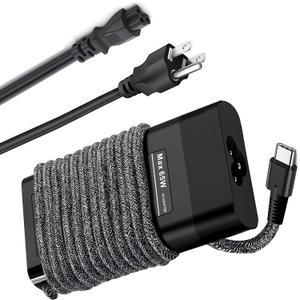 New Slim HP 65W USB C Laptop Charger for HP Envy x 360,HP Spectre x360,Elitebook x360,Chromebook x360,Elite x2,Pavilion x2, Envy x2 Type C Fast Travel Power Adapter