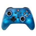 ECHTPower Pro Controller for Switch/PC/iOS/Android, 1000mAh Wireless Gaming Controller With 9 Color RGB Light, Macro Buttons, 6 Axis Gyro, Dual Vibration, Turbo, Blue 