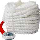 B4B BANG 4 BUCK 3/4" x100' Anchor Rope, Polypropylene Docking Dockline Boat/Sailboat/Mooring/Pull Lines with Thimble, 12592LB Breaking Strain