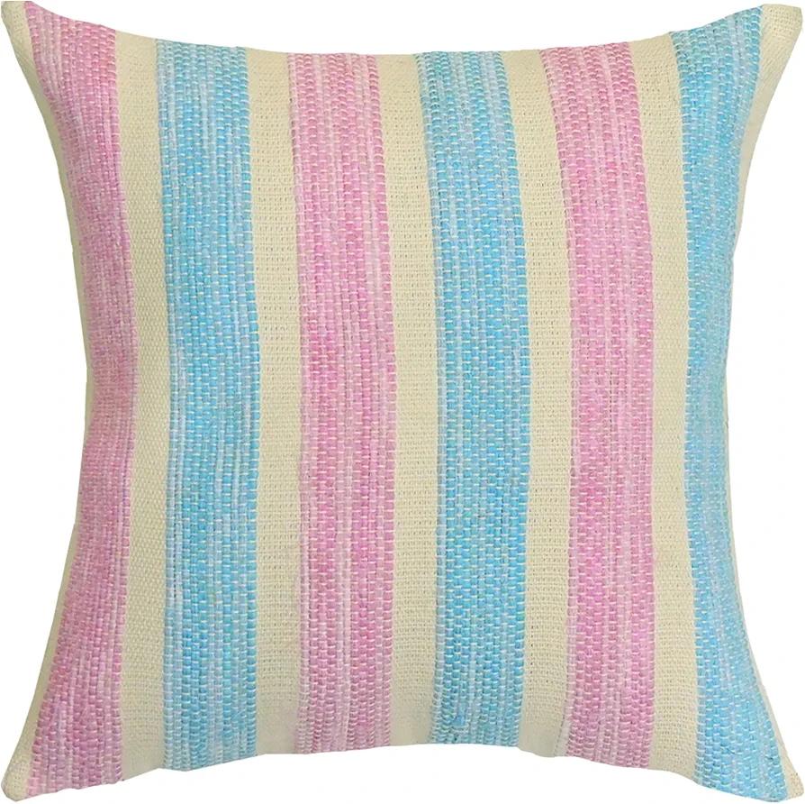 Welspun Spun SPCL-DP-DP9-31 Handcrafted Throw Pillows, Cotton Candy
