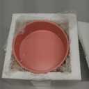 Elevated Ceramic Cat Bowl - Cat Food Bowl with Bamboo Stand - Raised Dog Dish for Puppies - Anti Vomiting, Stress Free - 13.5 oz / 400 ml - Pink (Small)