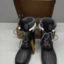 FREE SOLDIER Women's Waterproof Winter Cold Weather Snow Boots for Women Outdoor Fashion Duck Boots Comfortable Insulated(Black, Size 10) 